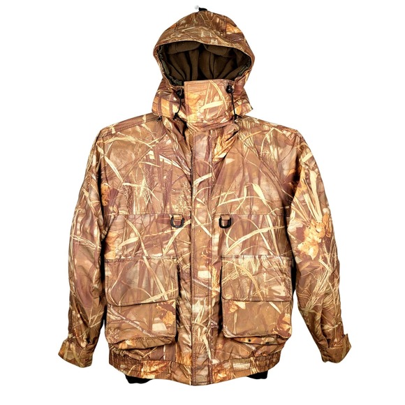 Heavy Cabela's Gore-tex 3‎ in 1 Advantage Wetlands Camo Hunting Jacket Mens L - Picture 2 of 16